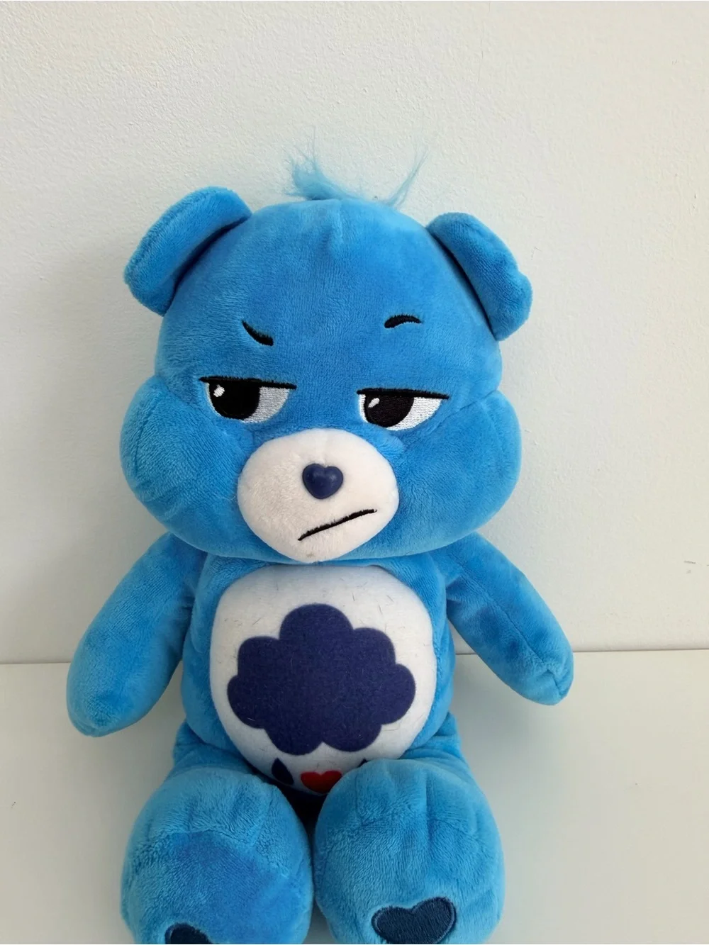 Care Bears Grumpy Bear Plush 14” Blue Stuffed Animal 2021 Basic Fun Soft Toy